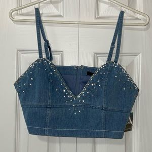Denim Crop Top